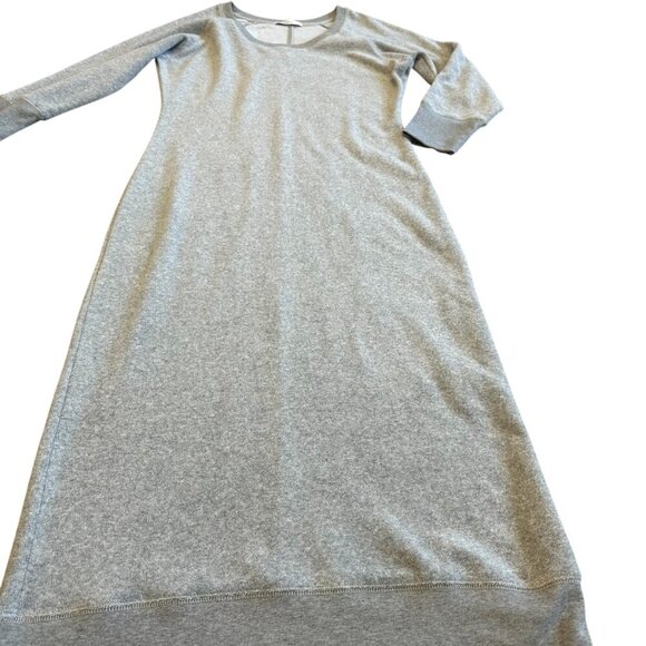 Equil x Lane Crawford Grey Terry Midi Dress Comfy Stretch Size Medium Women's - Picture 6 of 12